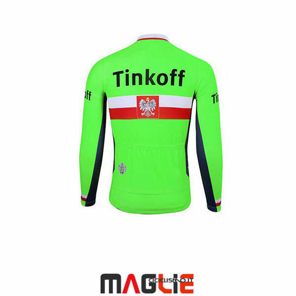 Maglia Tinkoff Manica Lunga 2017 Verde